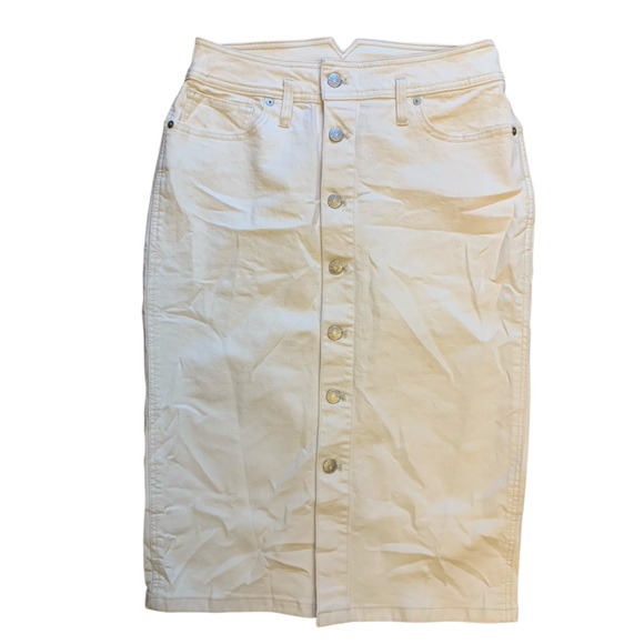 Madewell Denim Skirt Vintage Canvas Wash  size 10 - Picture 5 of 8